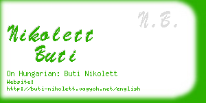 nikolett buti business card